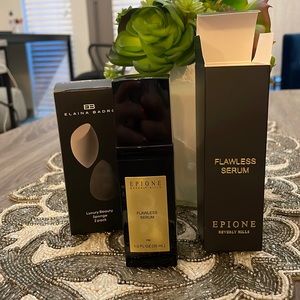 BRAND NEW FLAWLESS SERUM BY EPIONE PLUS FREE BEAUTY SPONGES